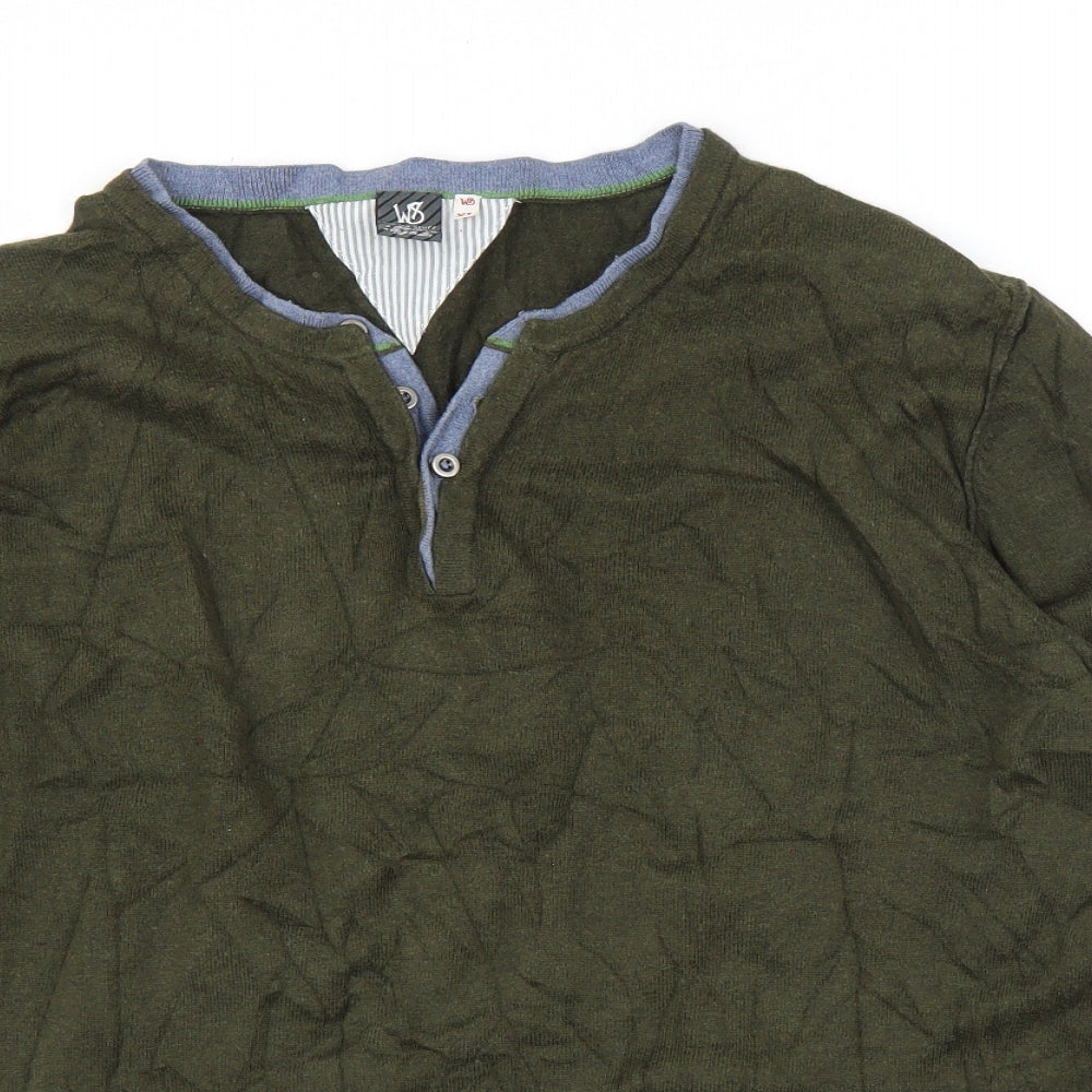 White Stuff Mens Green   Pullover Jumper Size XL