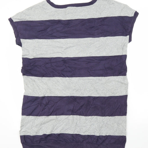 Gap Womens Grey Striped  Tunic Blouse Size M