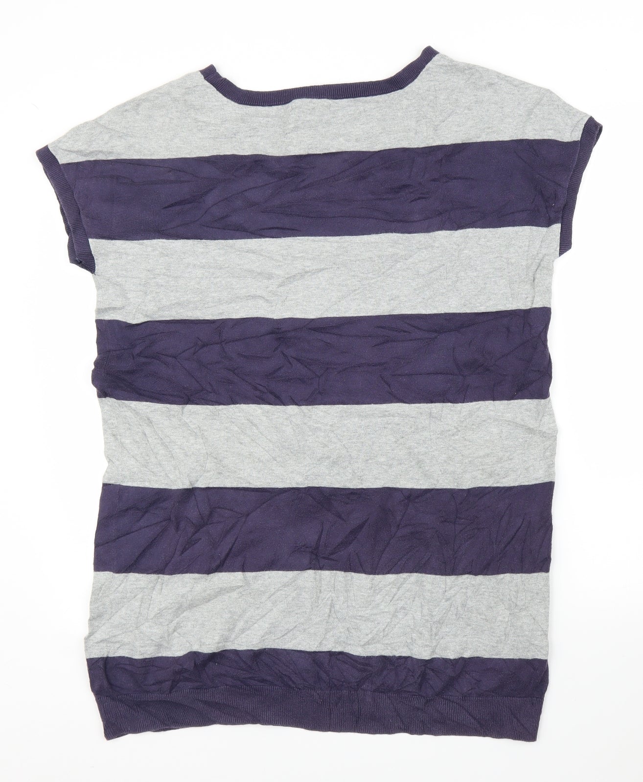 Gap Womens Grey Striped  Tunic Blouse Size M