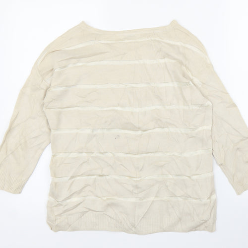 M&S Womens Gold   Pullover Jumper Size 10