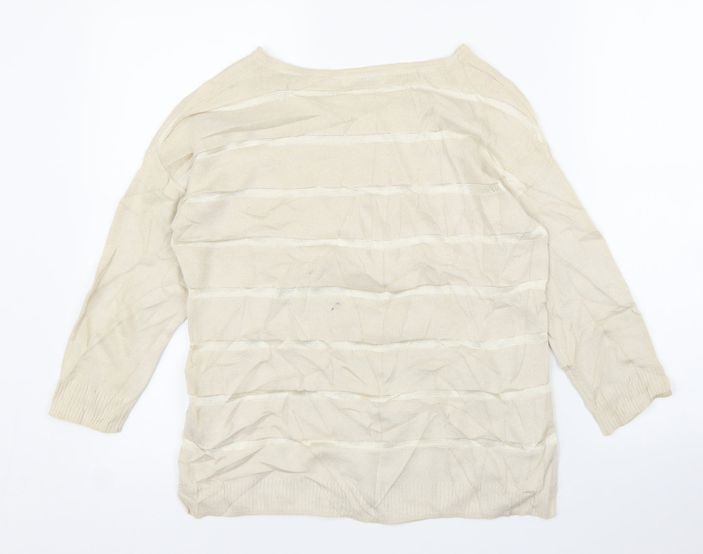 M&S Womens Gold   Pullover Jumper Size 10