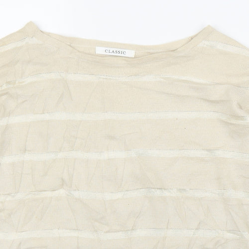 M&S Womens Gold   Pullover Jumper Size 10