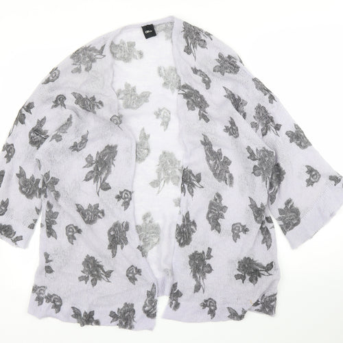 ASOS Womens Blue Floral  Cardigan Jumper Size 8