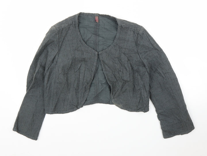 Wrap Womens Grey   Cardigan Jumper Size 10  - Bolero