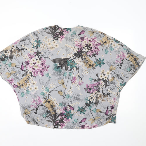 New Look Womens Multicoloured Floral  Cardigan Jumper Size 8