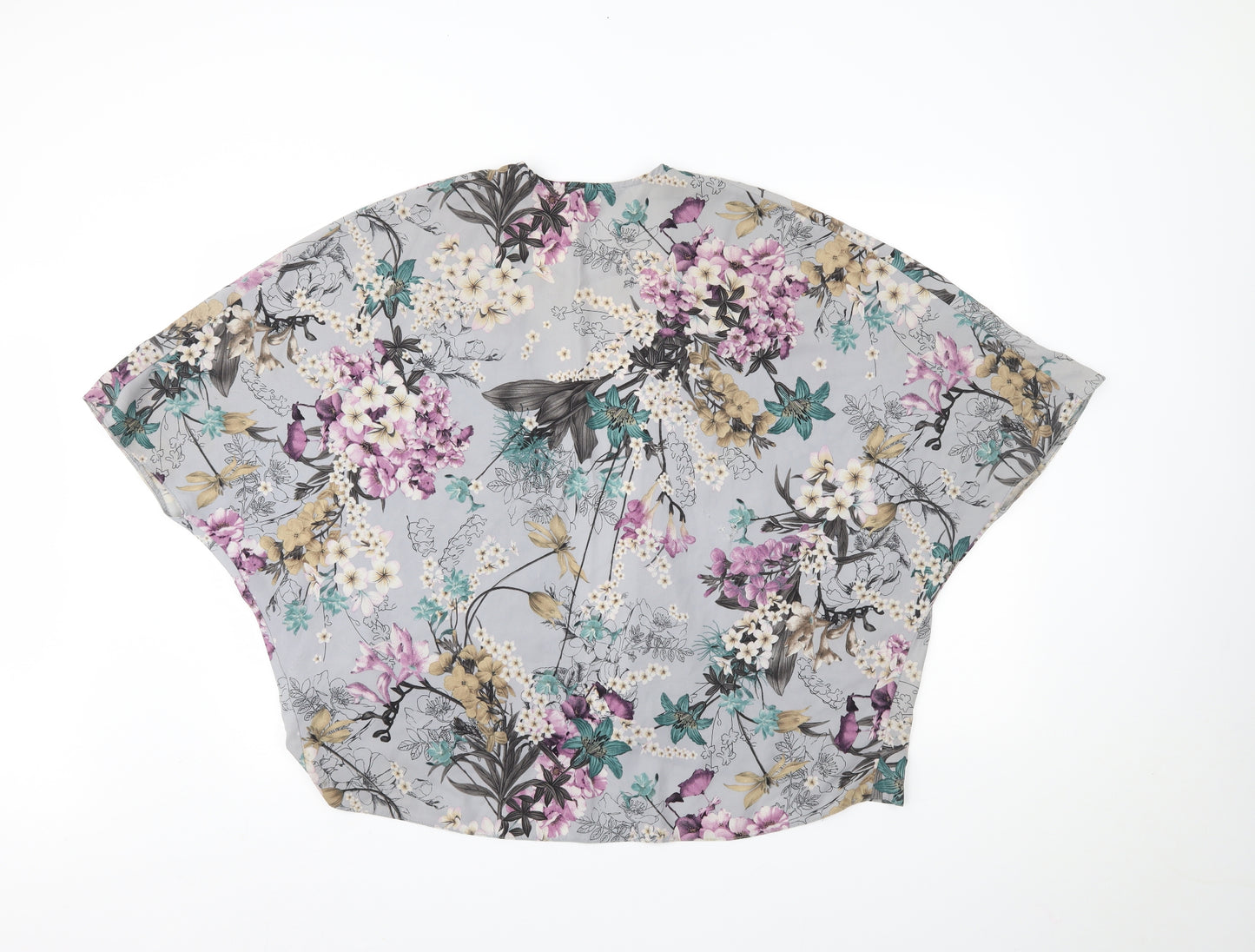 New Look Womens Multicoloured Floral  Cardigan Jumper Size 8