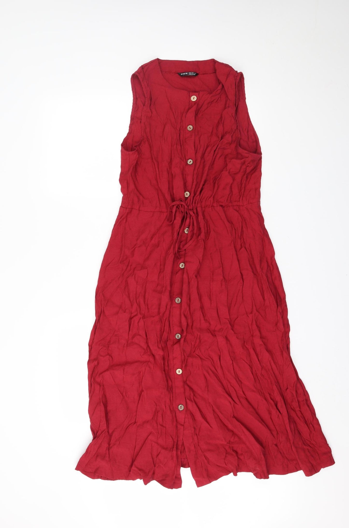 SheIn Womens Red   Shirt Dress  Size XL