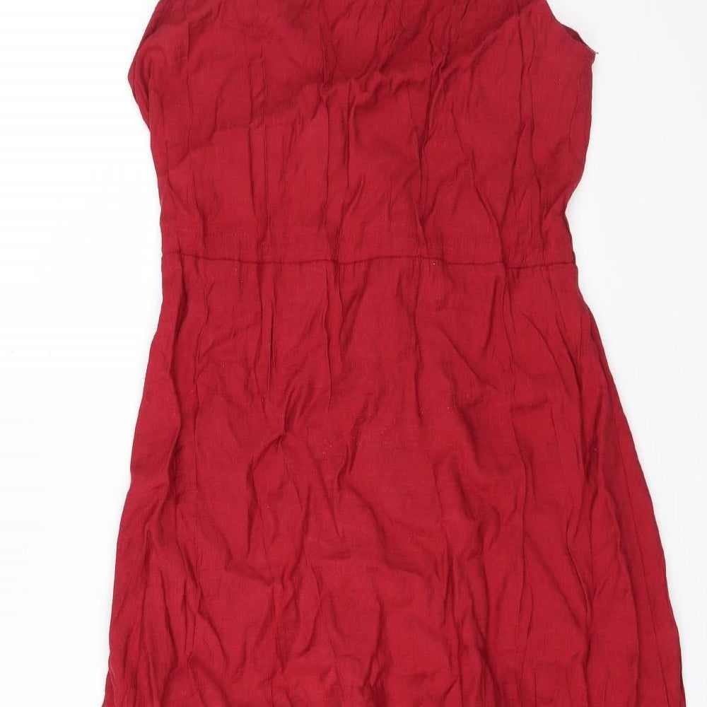 SheIn Womens Red   Shirt Dress  Size XL