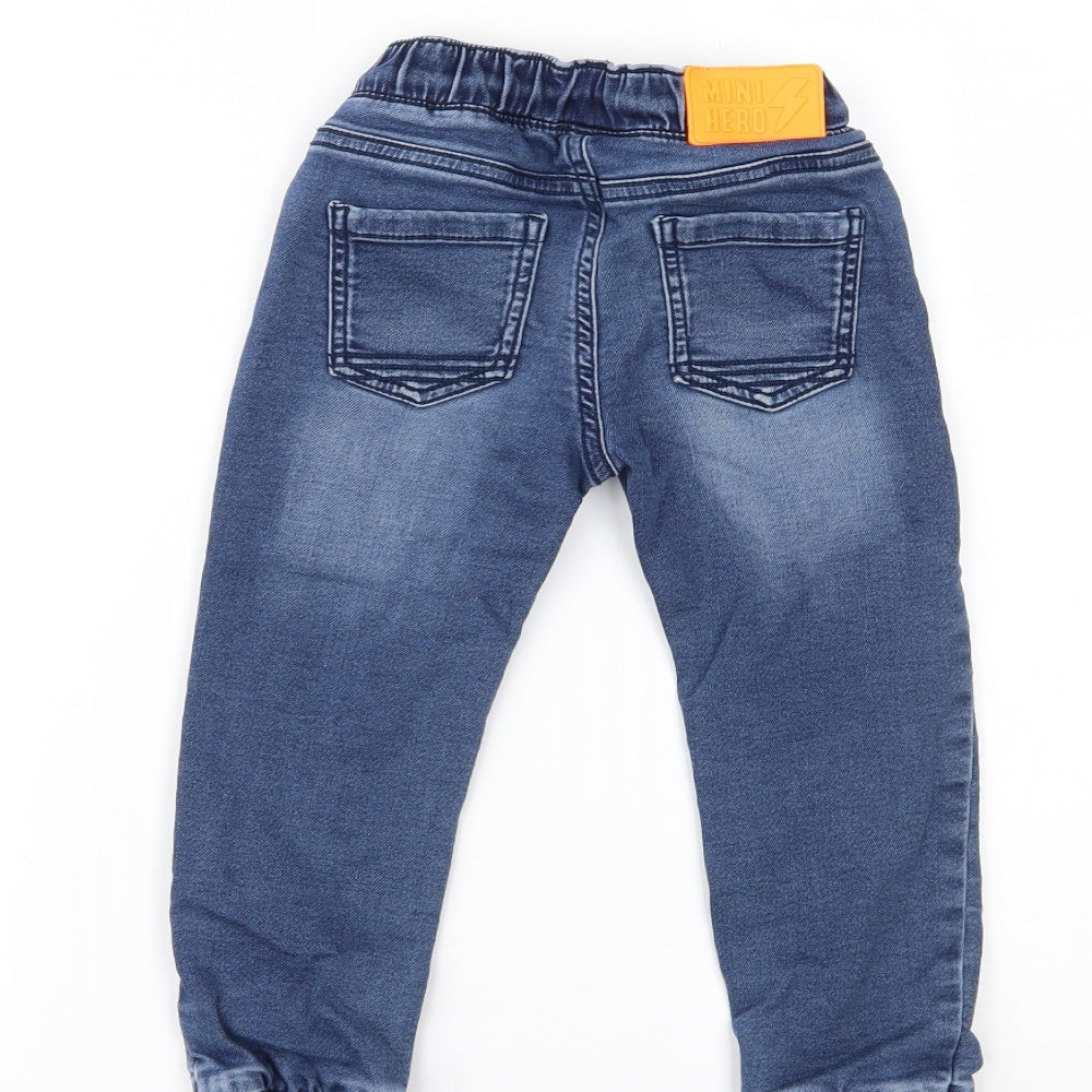 F&F Boys Blue  Denim Straight Jeans Size 3-4 Years