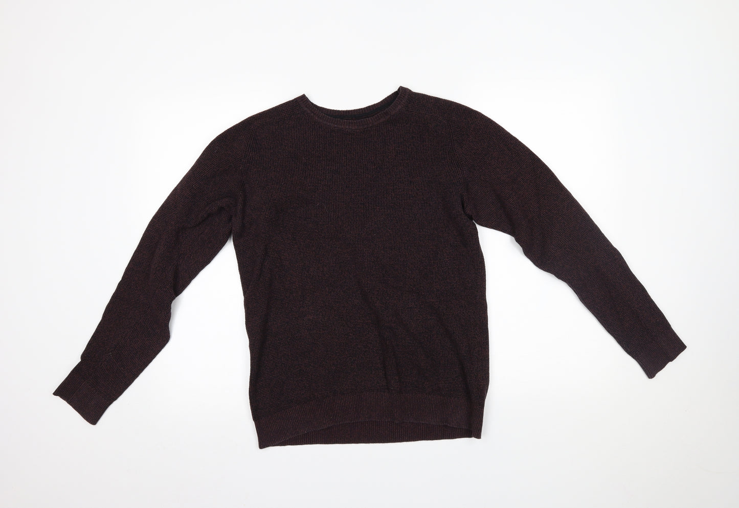 JACK & JONES Mens Purple   Henley Jumper Size M