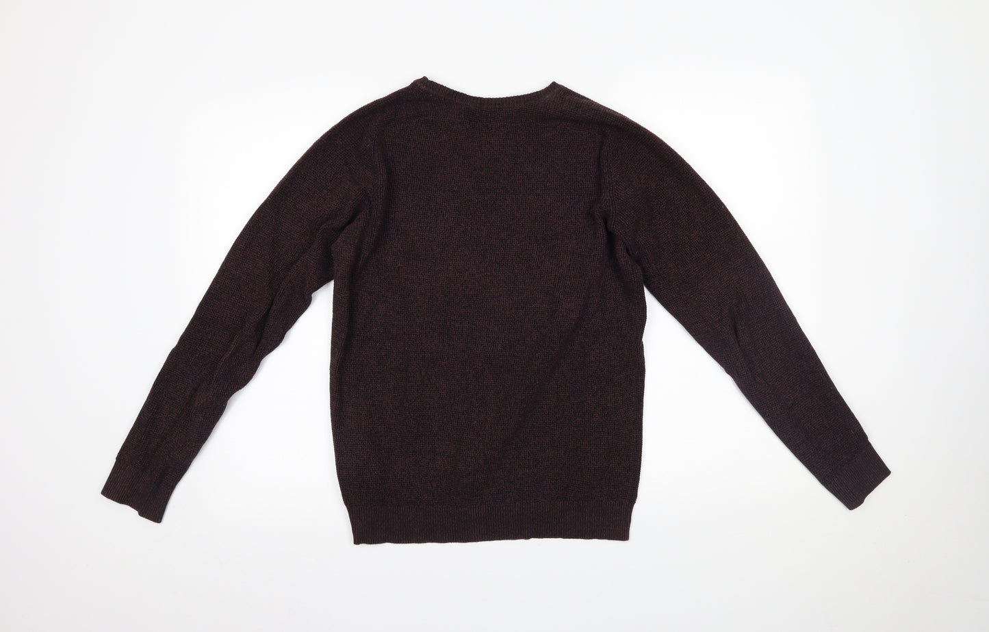 JACK & JONES Mens Purple   Henley Jumper Size M