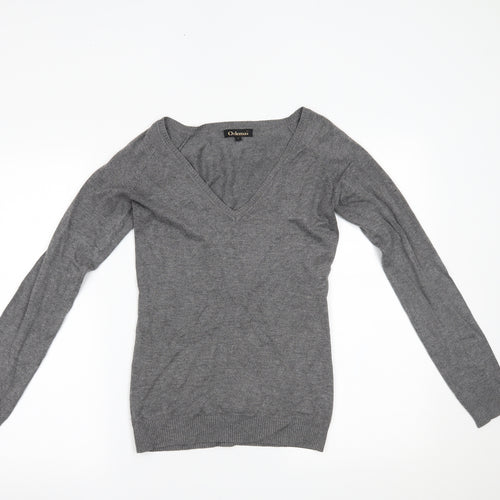 ODEMAI Womens Grey   Pullover Jumper Size S