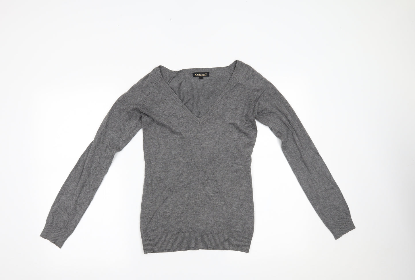 ODEMAI Womens Grey   Pullover Jumper Size S