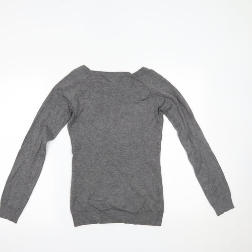 ODEMAI Womens Grey   Pullover Jumper Size S