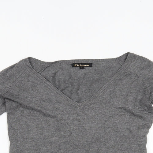 ODEMAI Womens Grey   Pullover Jumper Size S