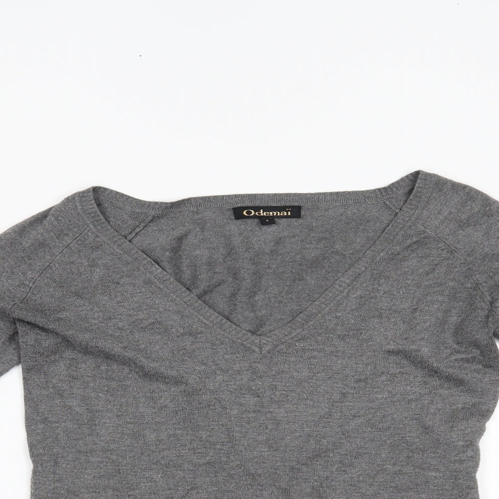 ODEMAI Womens Grey   Pullover Jumper Size S