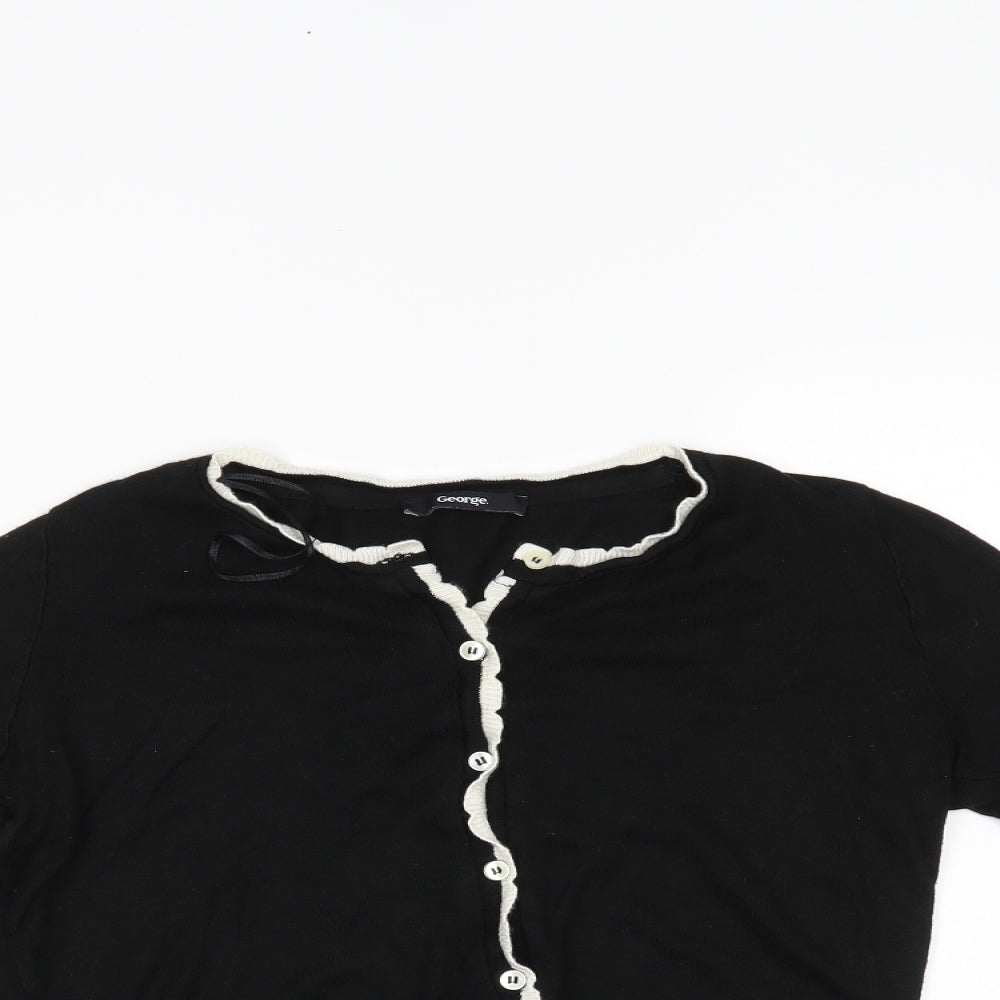 George Womens Black   Cardigan Jumper Size 10