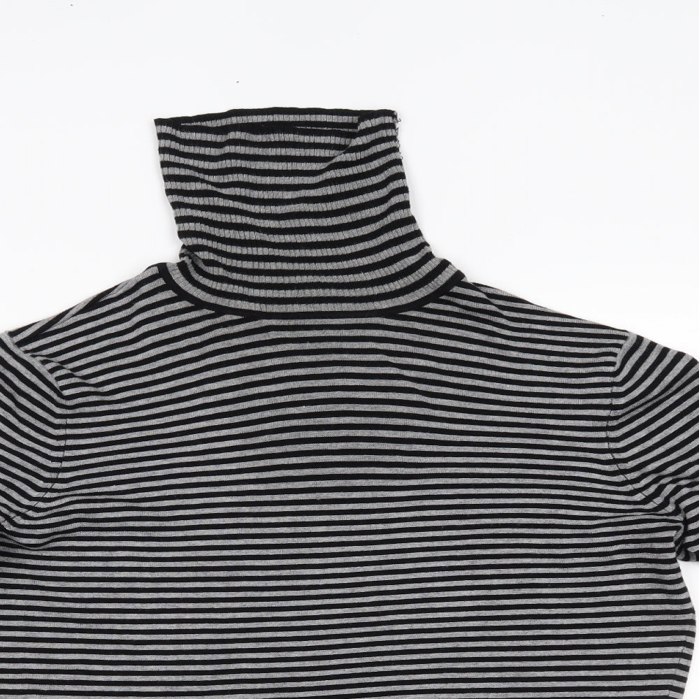 Debenhams Womens Grey Striped  Pullover Jumper Size 16