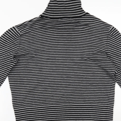 Debenhams Womens Grey Striped  Pullover Jumper Size 16