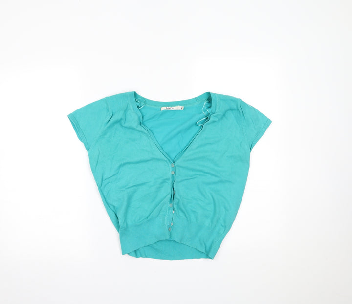 M&Co Womens Blue Cardigan Jumper Size M