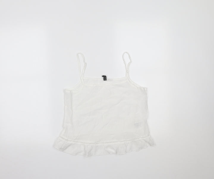 H&M Womens White Camisole Tank Size 6