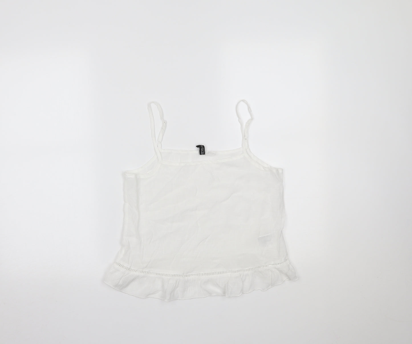 H&M Womens White   Camisole Tank Size 6
