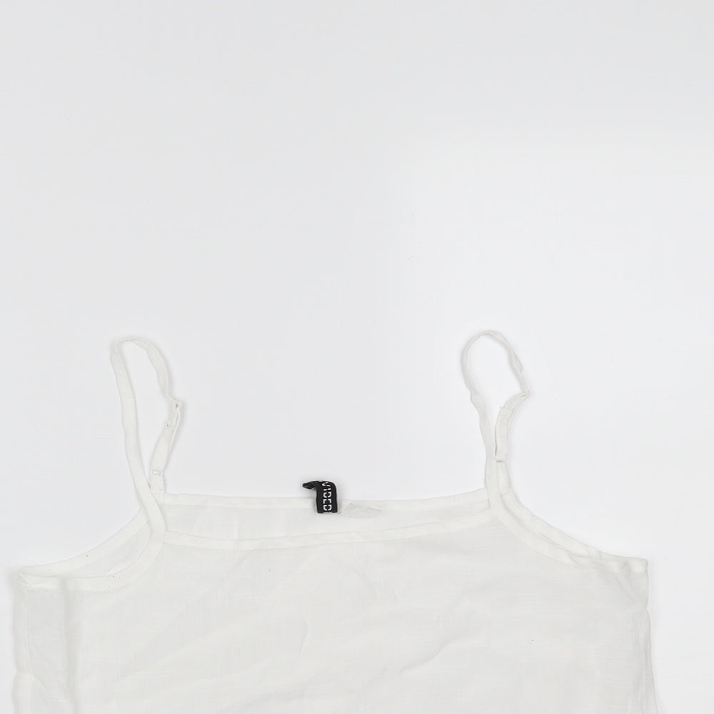H&M Womens White   Camisole Tank Size 6
