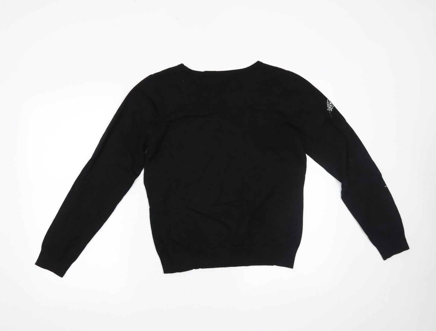 Roman Womens Black   Pullover Jumper Size 14