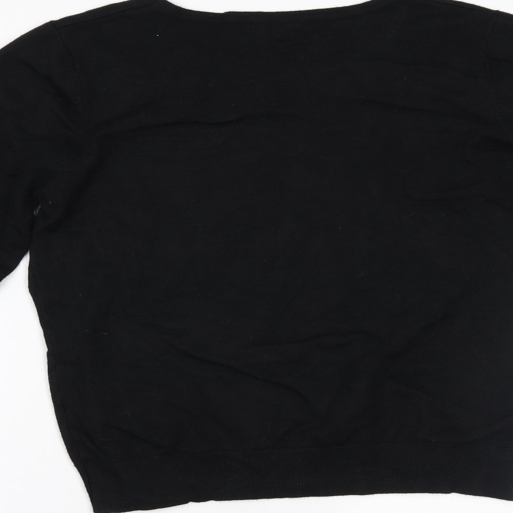 Roman Womens Black   Pullover Jumper Size 14