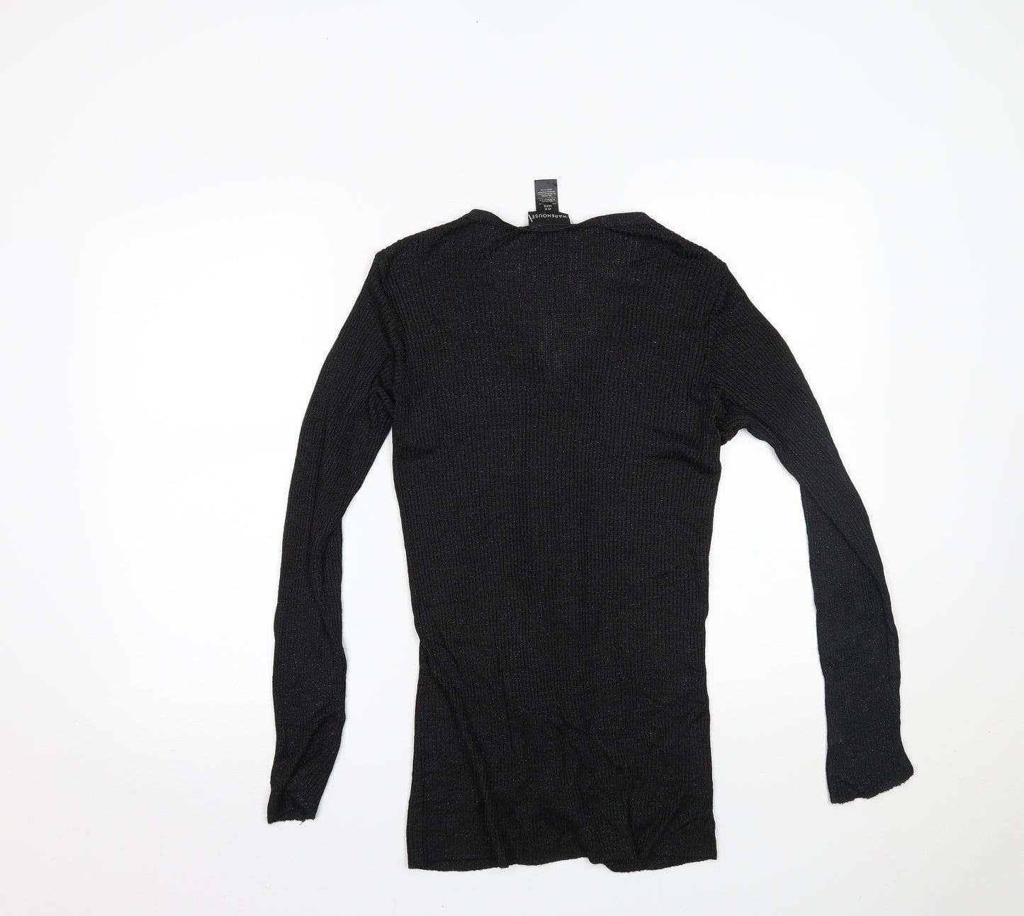 Warehouse Womens Black   Cardigan Jumper Size 14
