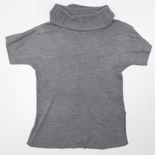 F&F Womens Grey  Knit Pullover Sweatshirt Size 16
