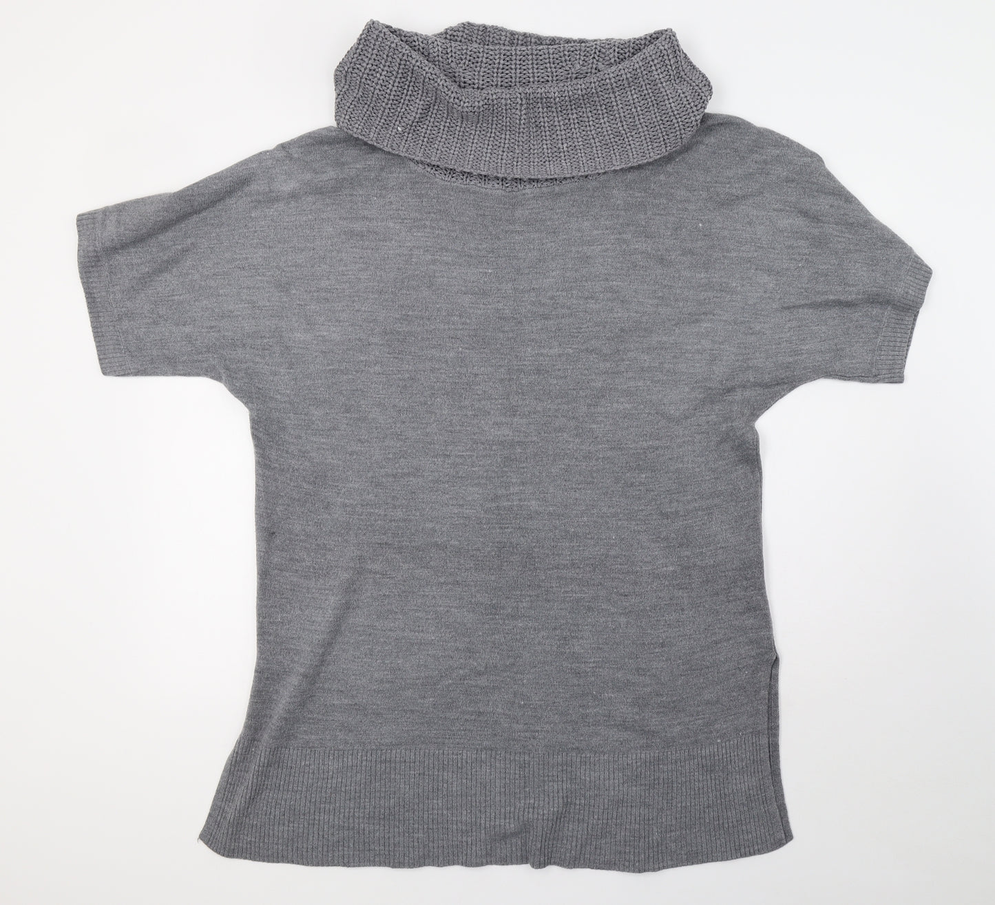 F&F Womens Grey  Knit Pullover Sweatshirt Size 16