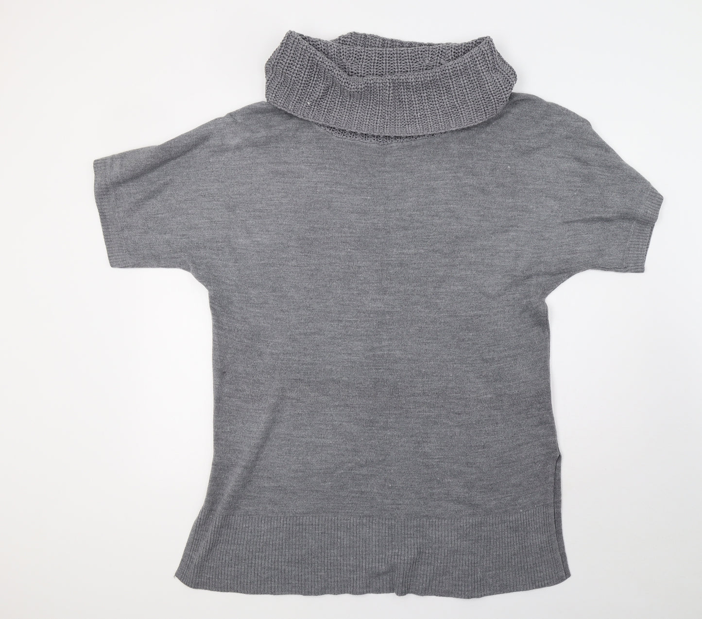 F&F Womens Grey  Knit Pullover Sweatshirt Size 16