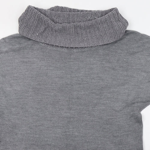 F&F Womens Grey  Knit Pullover Sweatshirt Size 16