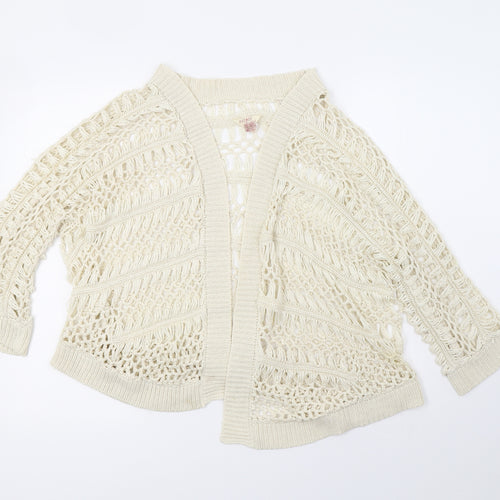 Matalan Womens White   Cardigan Jumper Size M