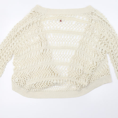 Matalan Womens White   Cardigan Jumper Size M