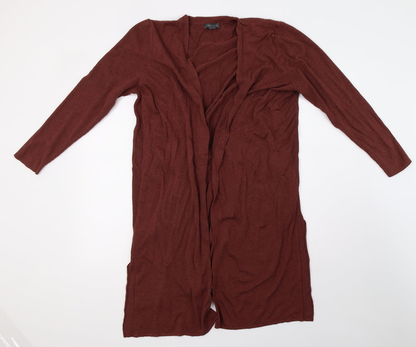 Primark Womens Brown  Knit Cardigan Jumper Size 18