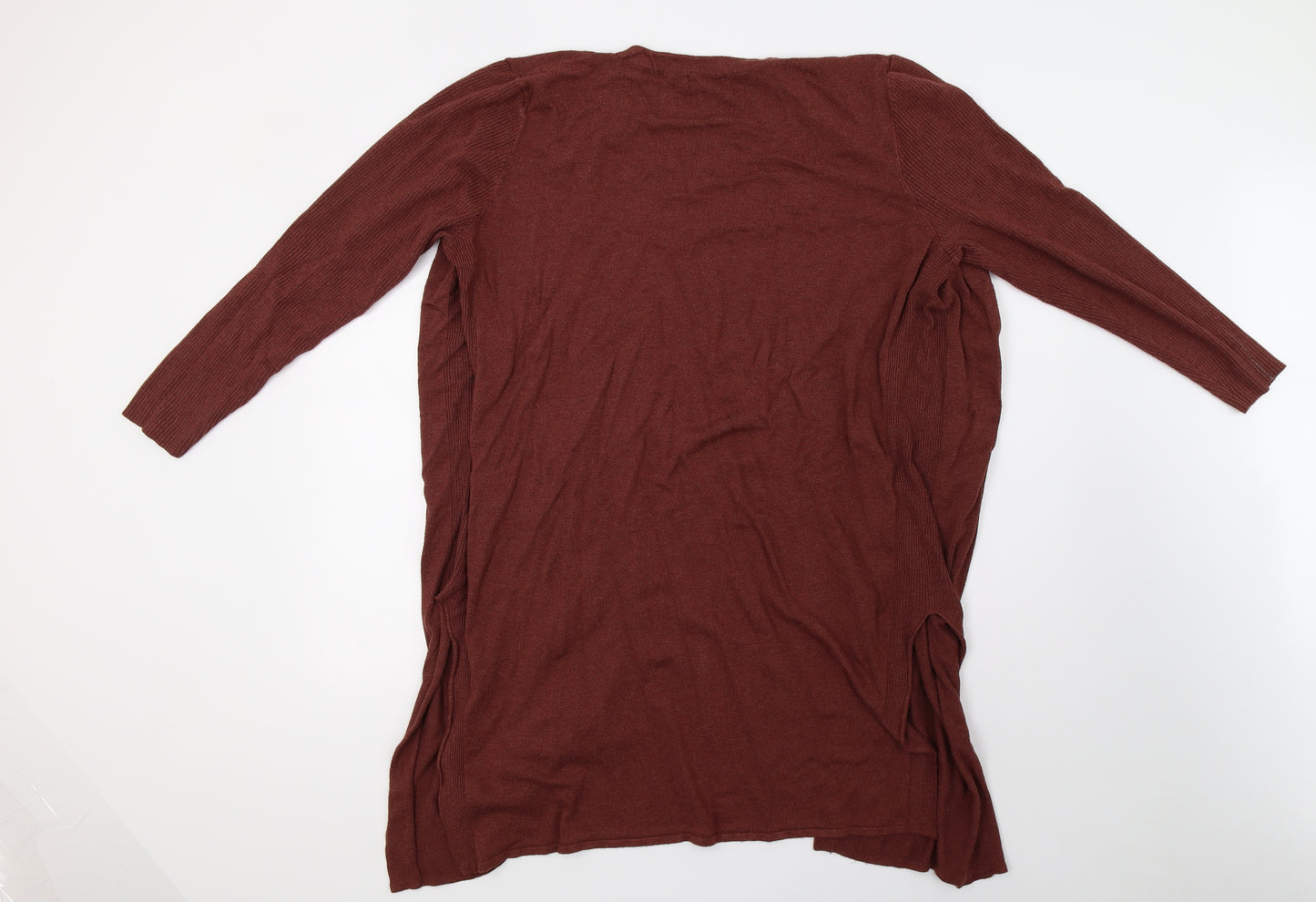 Primark Womens Brown  Knit Cardigan Jumper Size 18