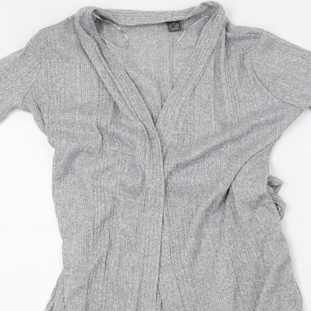 Primark Womens Grey  Knit Cardigan Jumper Size XS