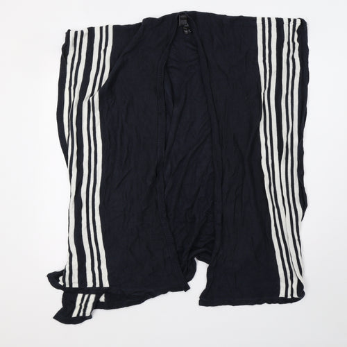 Marks and Spencer Womens Blue Striped Knit  Shawl/Wrap