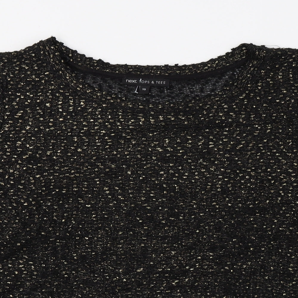 NEXT Womens Black   Basic T-Shirt Size 10