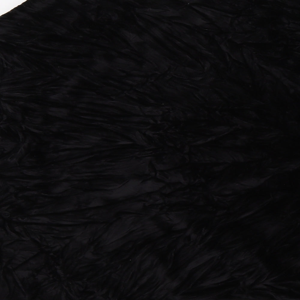 Cedar Wood State Womens Black Animal Print Velvet Jacket  Size 2XL