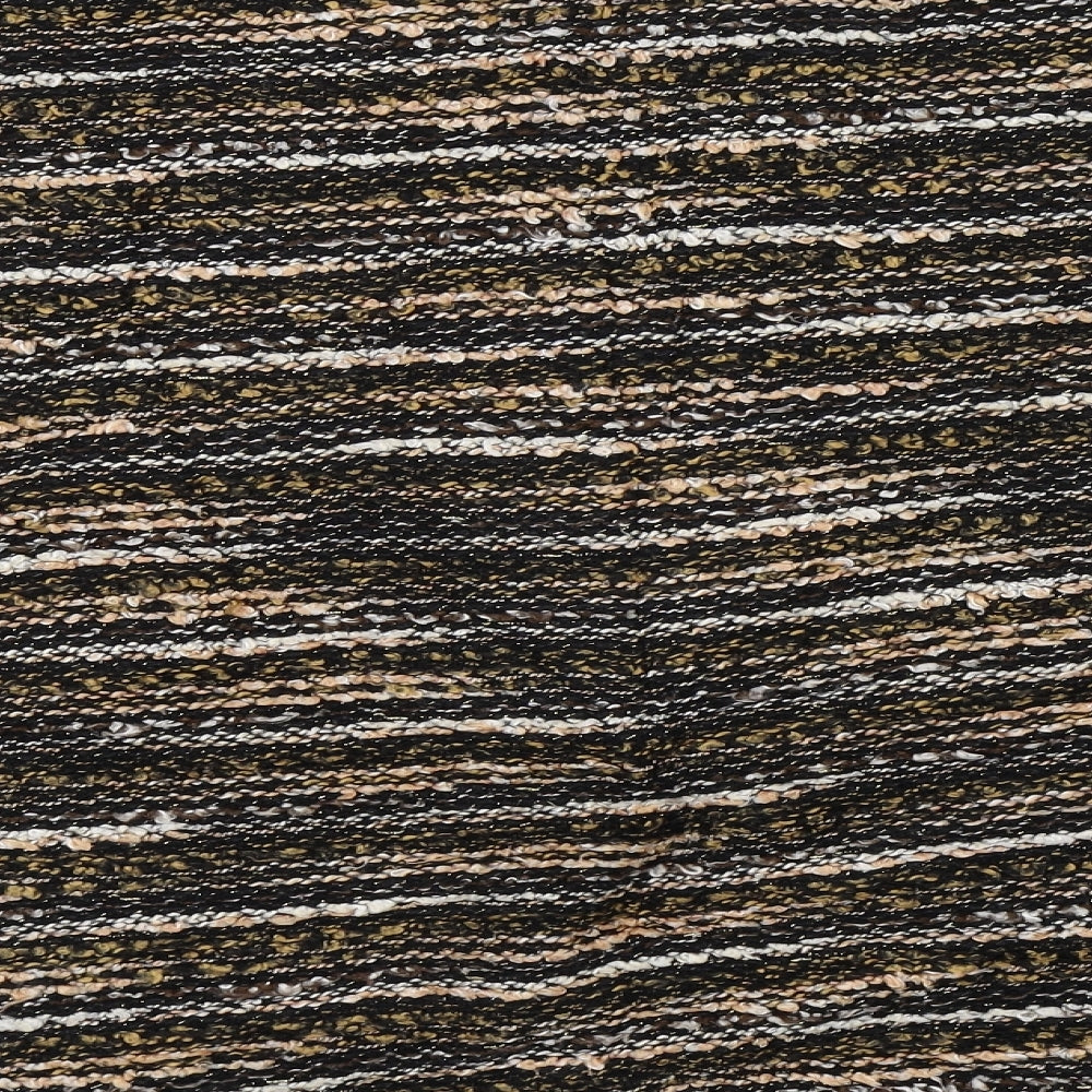 Nutmeg Womens Brown Striped  Basic T-Shirt Size 18