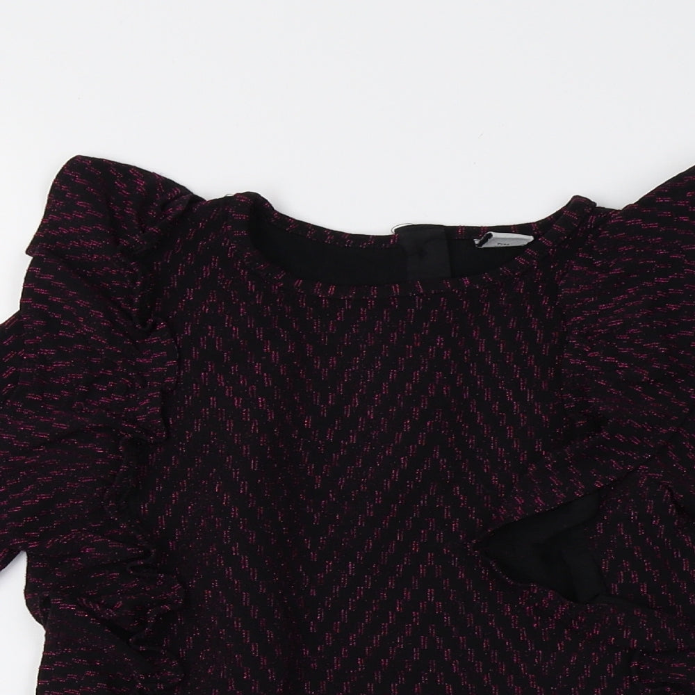Sainsburys Girls Black   Basic Casual Size 7 Years