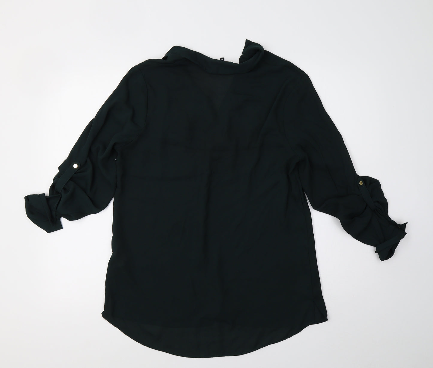 Peacocks Womens Green   Basic Blouse Size 12