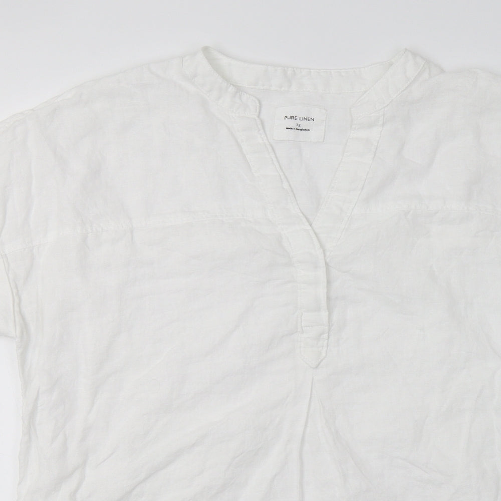 Marks and Spencer Womens White   Basic T-Shirt Size 12