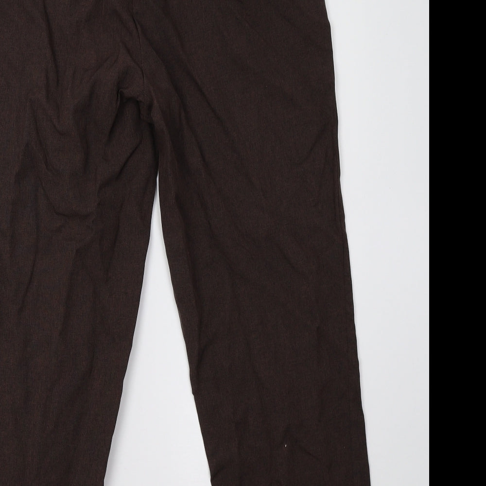 Bonmarché Womens Brown   Trousers  Size 14 L28 in