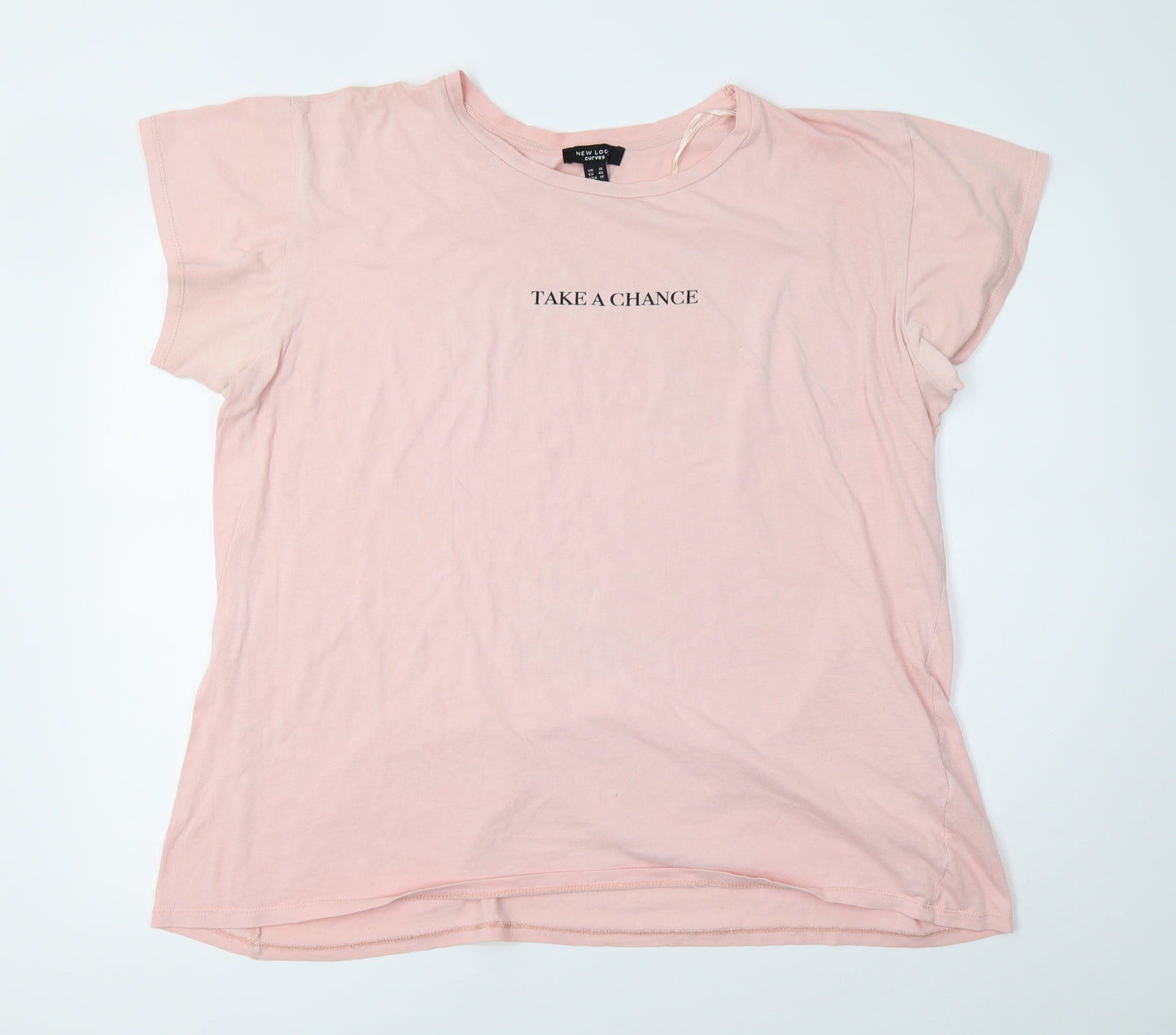 New Look Womens Pink   Basic T-Shirt Size 18