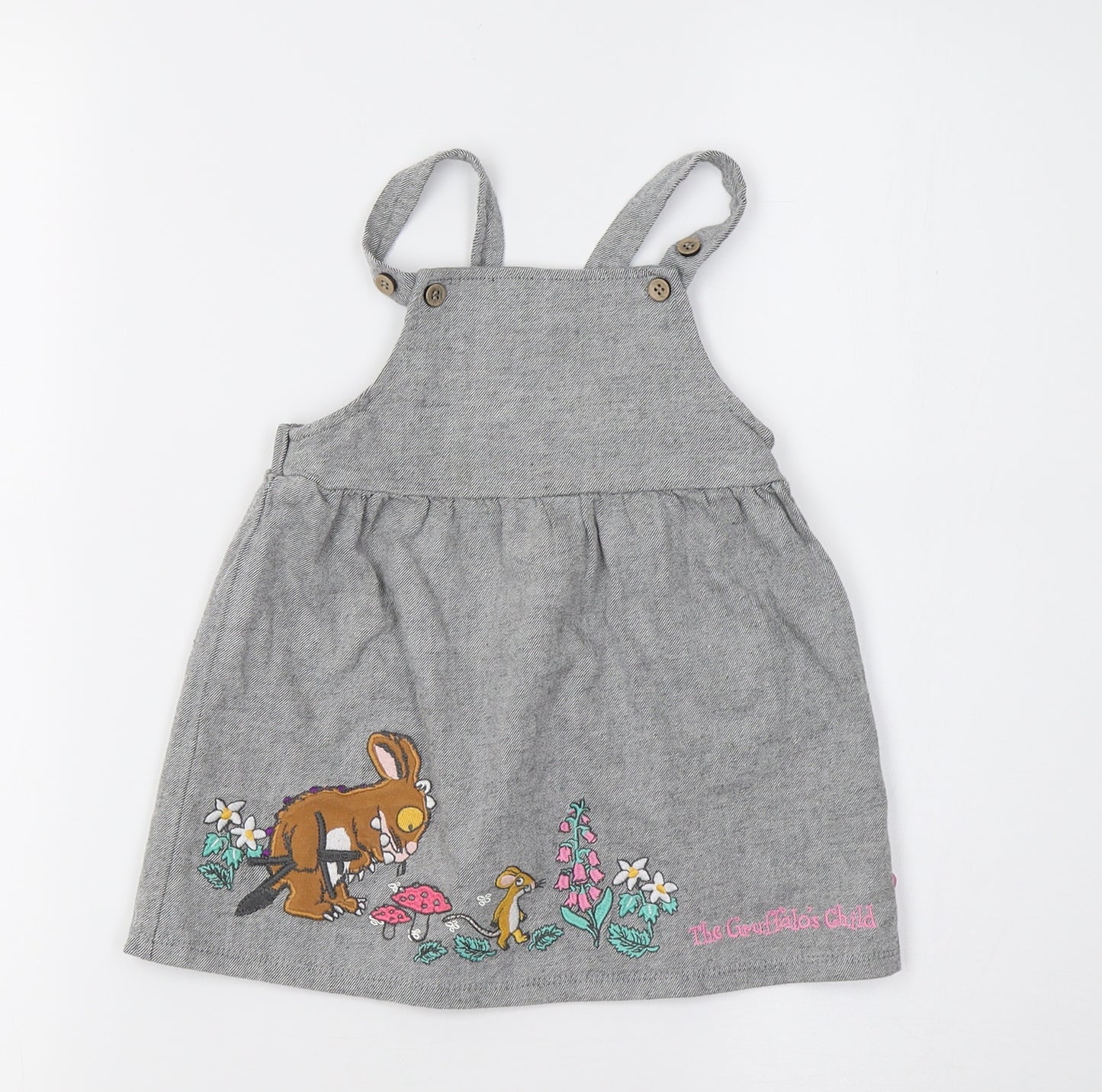 Sainsburys Girls Grey   A-Line  Size 18-24 Months