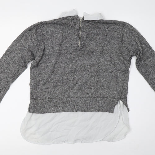Primark Womens Grey  Knit Pullover Jumper Size 10